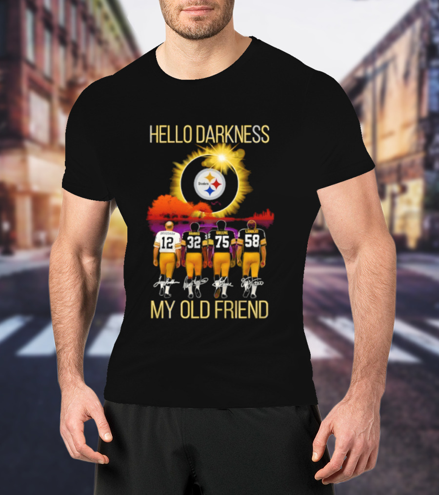 Pittsburgh Steelers Players Hello Darkness My Old Friend T-Shirt