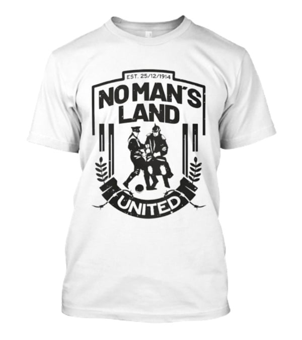 No Man's Land United Est 25 12 1914 Vintage Football Soldiers Soccer Team T-Shirt