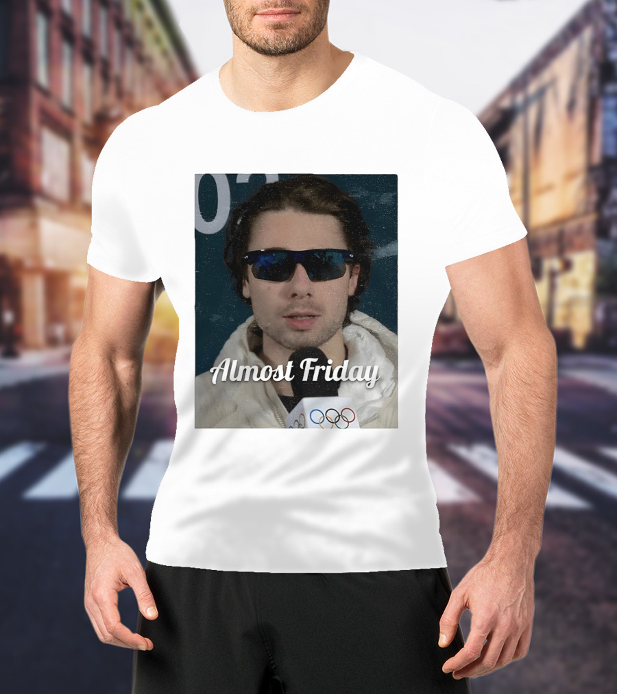 Quinn Hughes Almost Friday Olympics Sunglasses Interview T-Shirt