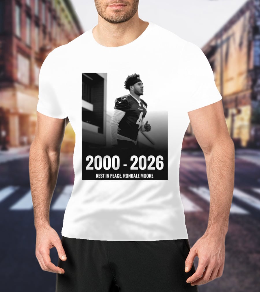 Rest In Peace Rondale Moore 2000 2026 Minnesota Vikings T-Shirt