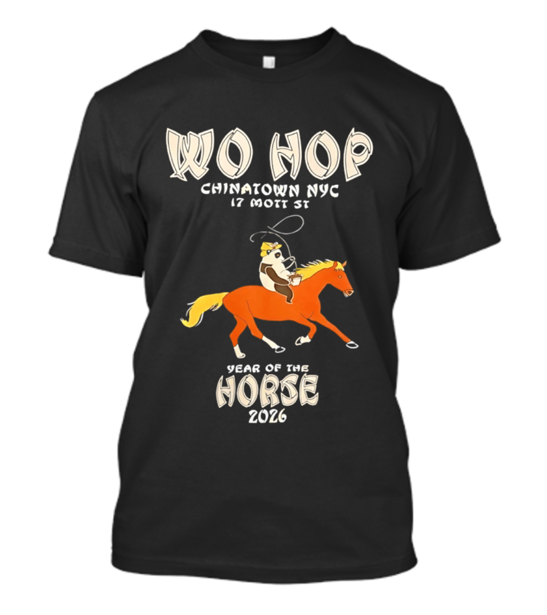 Wo Hop Chinatown NYC 17 Mott St Year Of The Horse 2026 T-Shirt