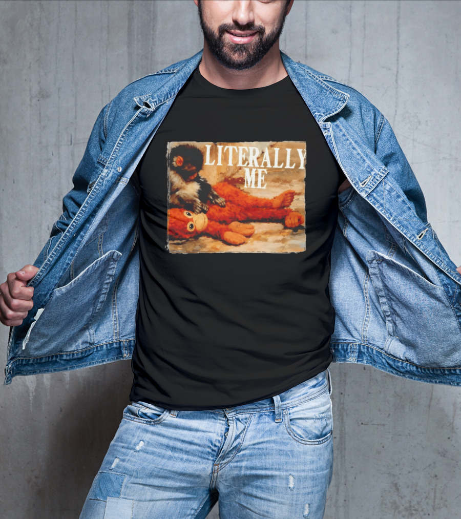 Literally Me Monkey Punch Panchi Kun Plush Relaxing T-Shirt