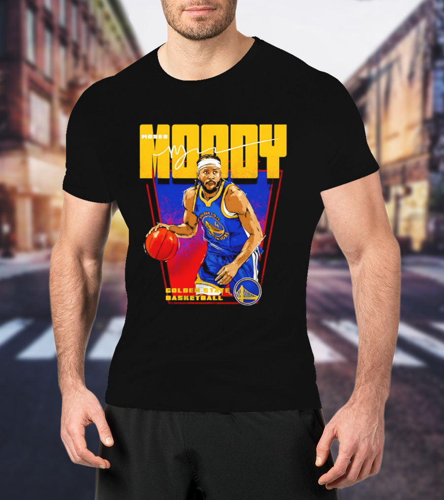 Moses Moody Golden State Warriors Basketball T-Shirt