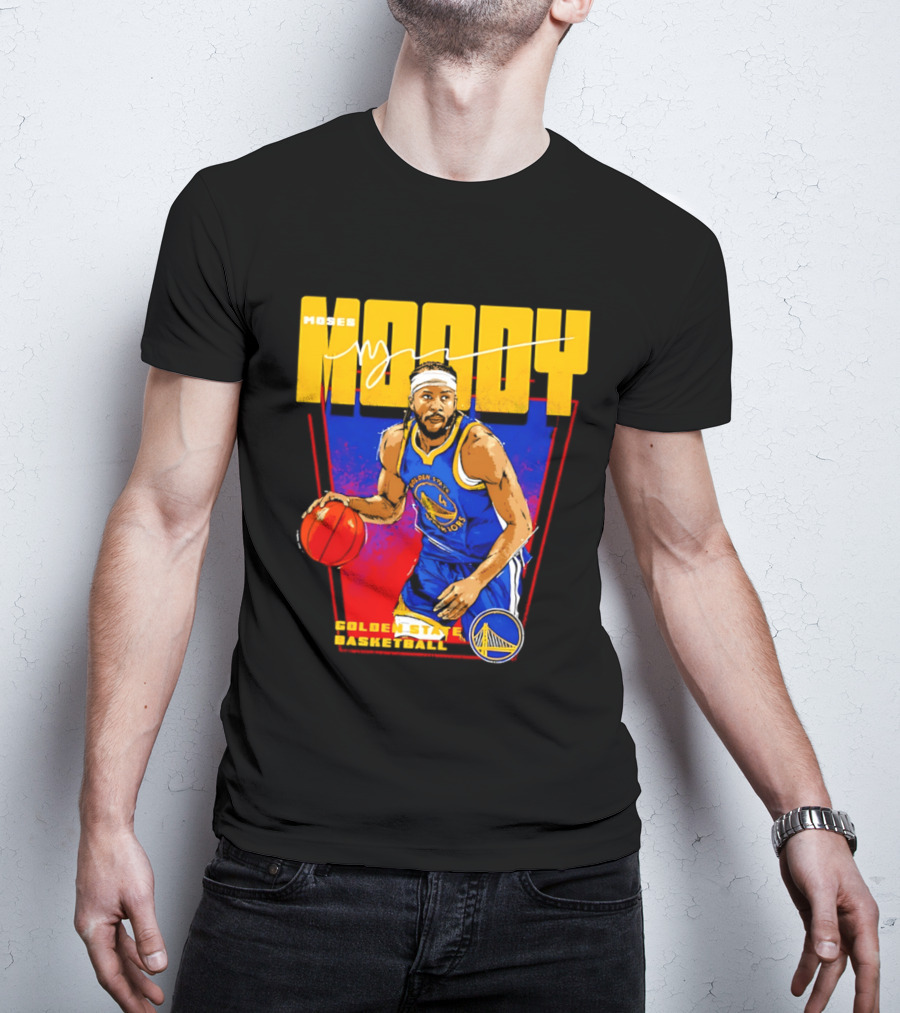 Moses Moody Golden State Warriors Basketball T-Shirt