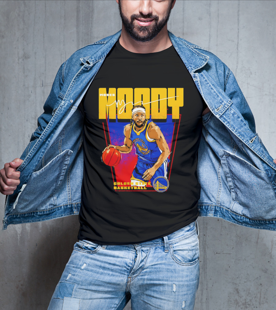 Moses Moody Golden State Warriors Basketball T-Shirt