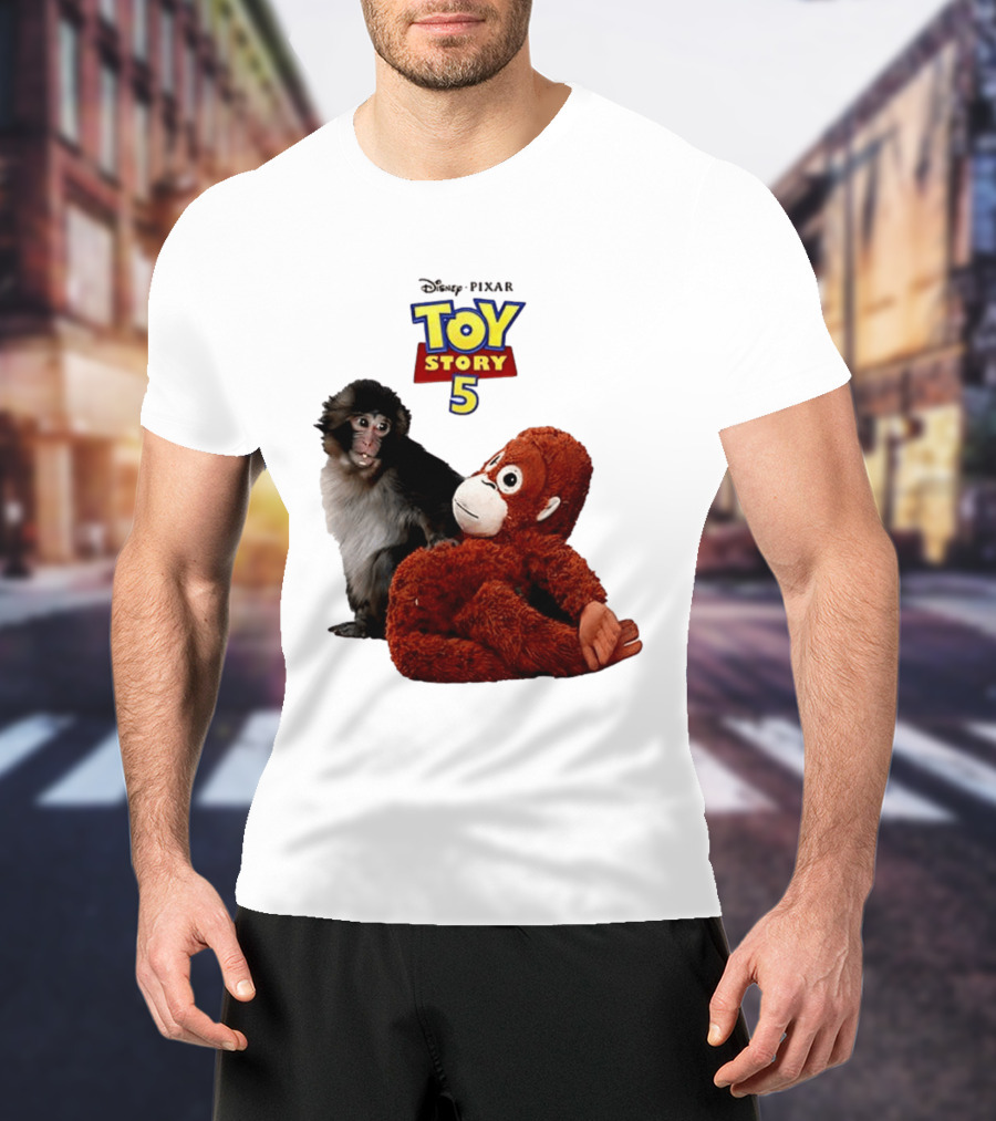 Disney Pixar Toy Story 5 Macaco Punch Stuffed Monkey T-Shirt