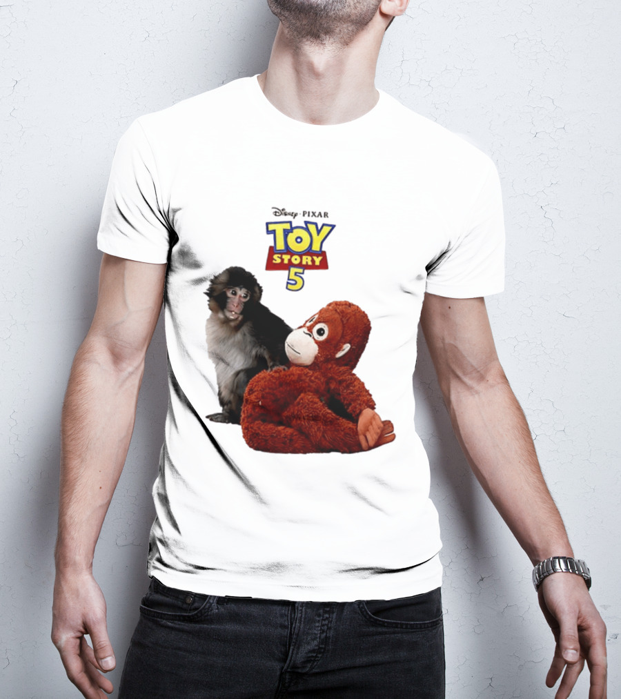 Disney Pixar Toy Story 5 Macaco Punch Stuffed Monkey T-Shirt