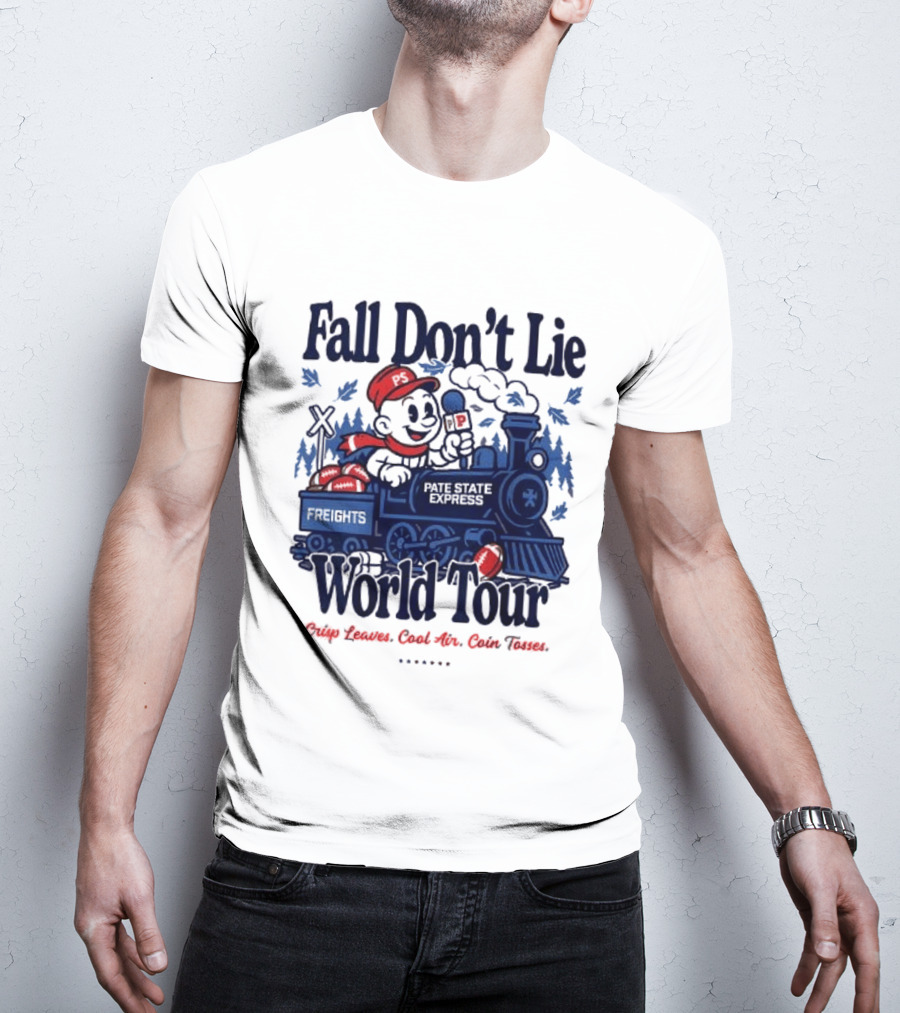 Fall Don't Lie World Tour Freight Train Cross Country Express Morning Edition T-Shirt