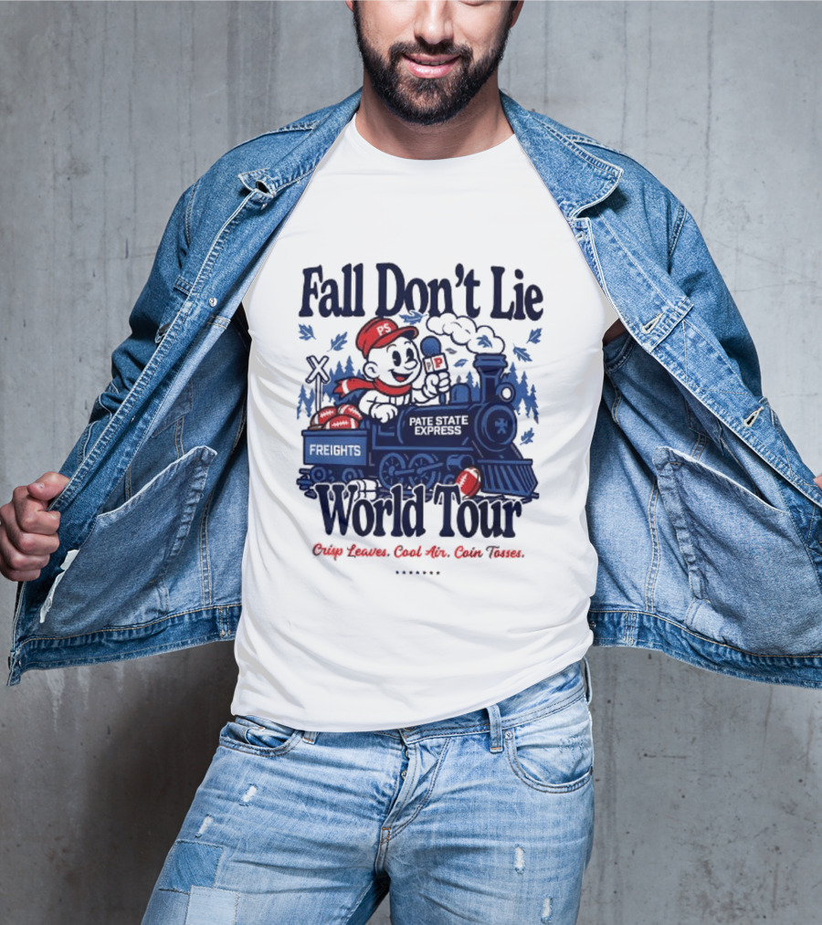 Fall Don't Lie World Tour Freight Train Cross Country Express Morning Edition T-Shirt