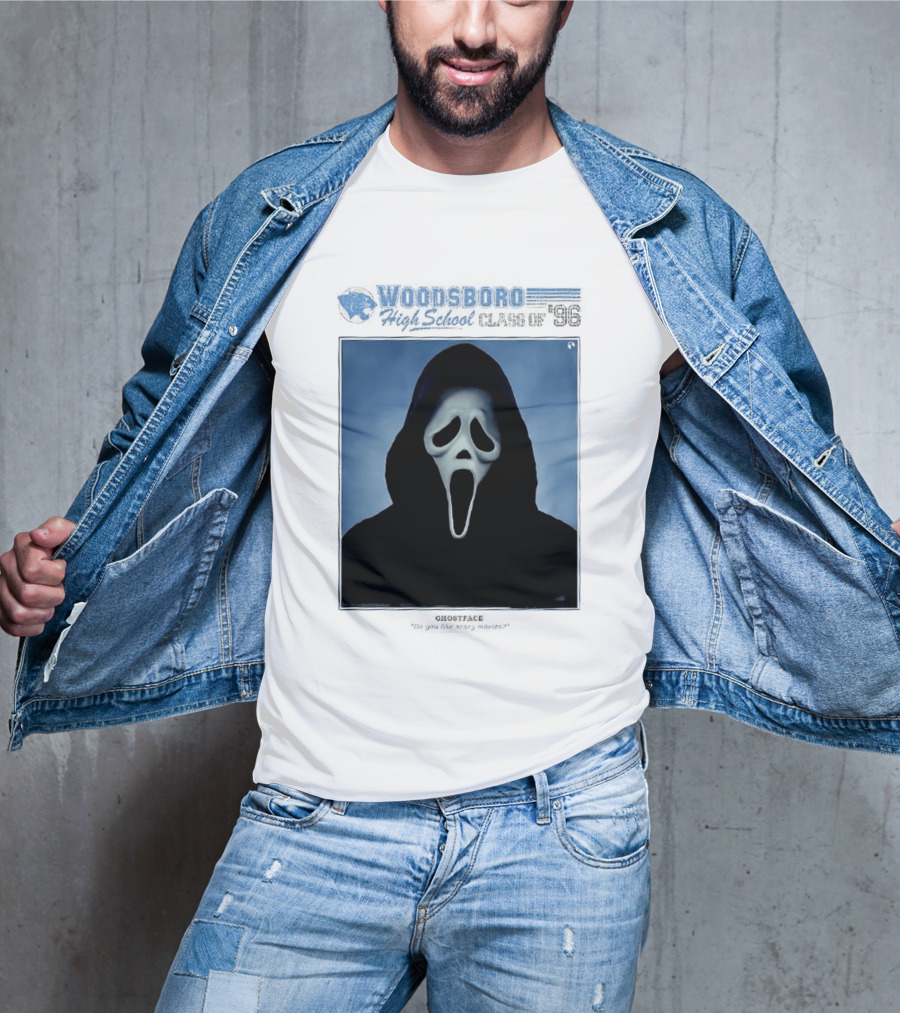Ghostface Woodsboro High School Class Of '96 Yearbook Do You Like Scary Movies T-Shirt