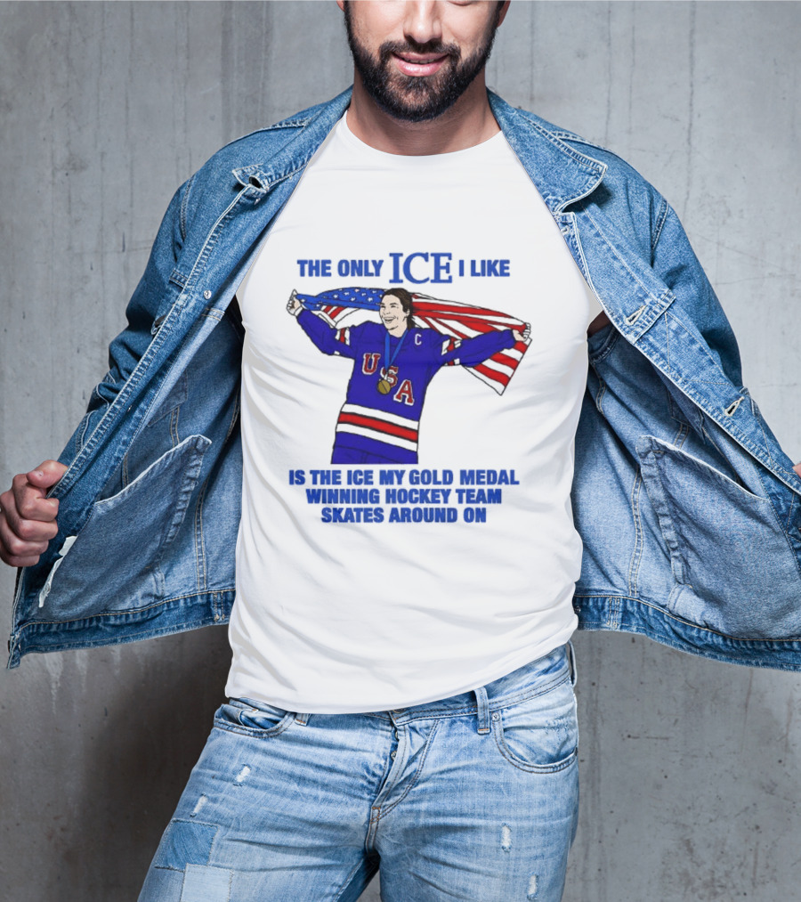 Hilary Knight USA Hockey Gold Medal Winner The Only Ice I Like T-Shirt