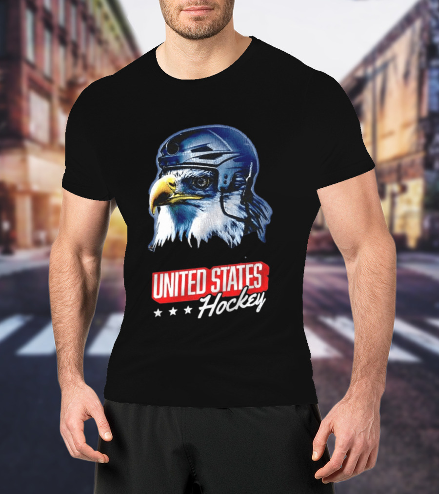 United States Hockey Eagle Milano Cortina 2026 Winter Olympics T-Shirt