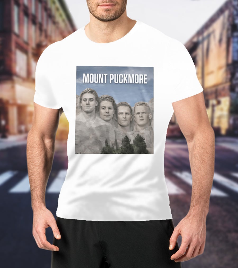 Mount Puckmore USA Hockey Champs Iconic Faces T-Shirt