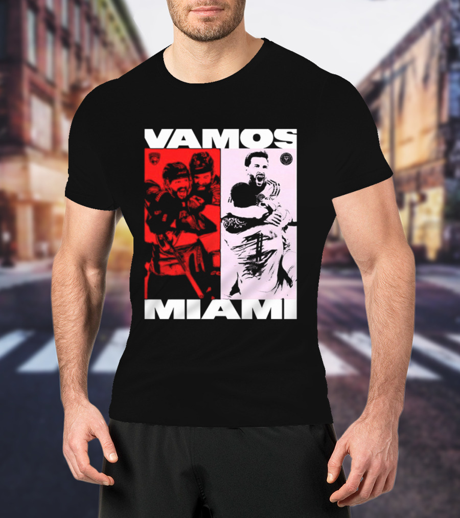 Vamos Miami Soccer Team Celebration Iconic Moments T-Shirt