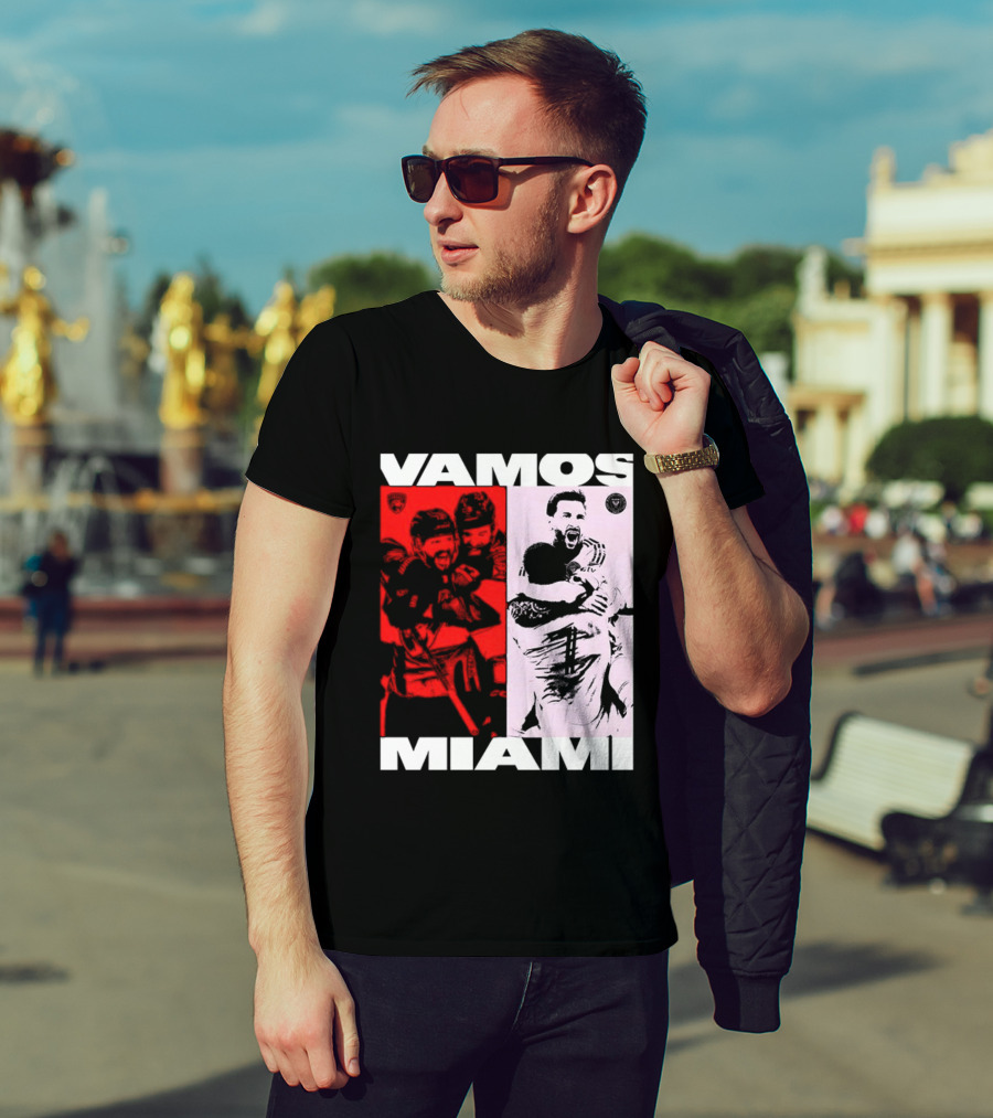 Vamos Miami Soccer Team Celebration Iconic Moments T-Shirt