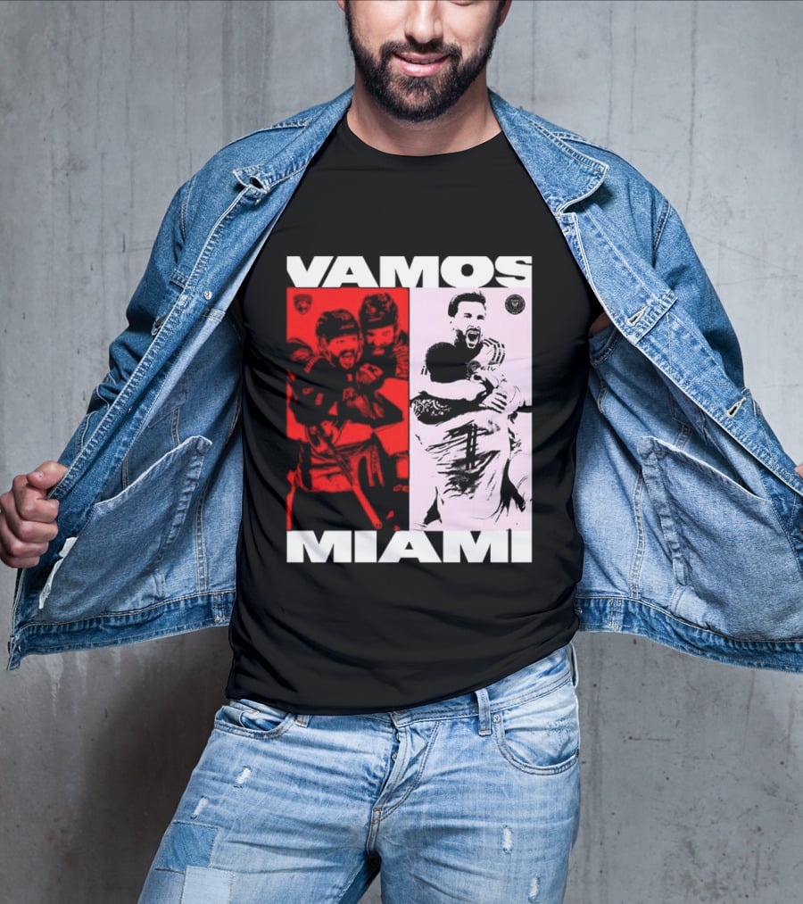 Vamos Miami Soccer Team Celebration Iconic Moments T-Shirt
