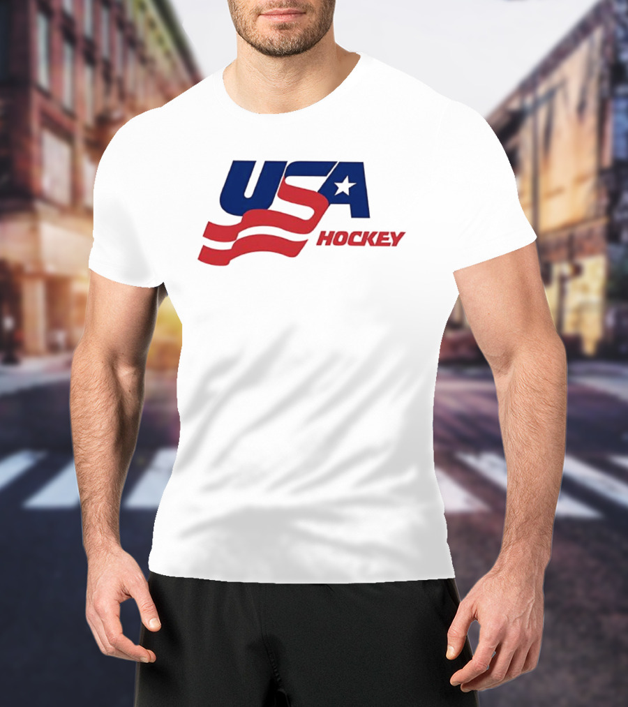 USA Hockey Flag Team Ice T-Shirt