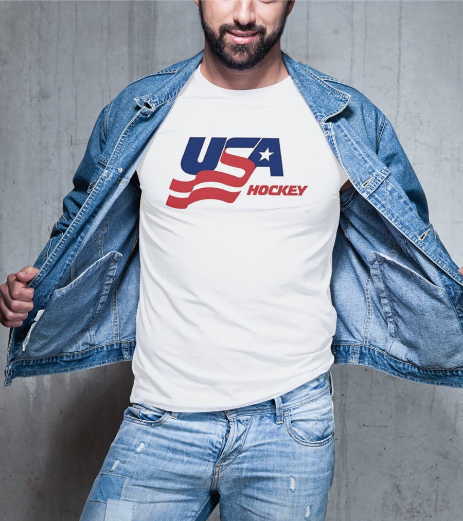 USA Hockey Flag Team Ice T-Shirt