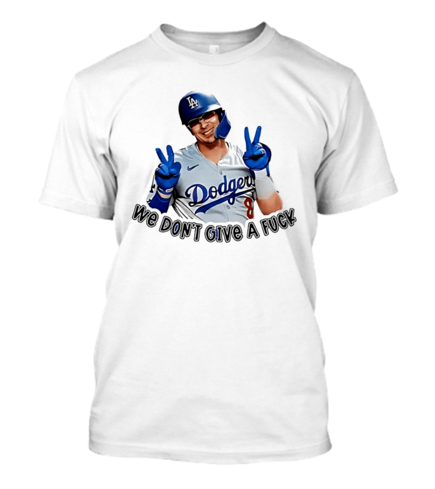 Enrique Hernández Dodgers MLB We Don't Give A Fuck T-Shirt