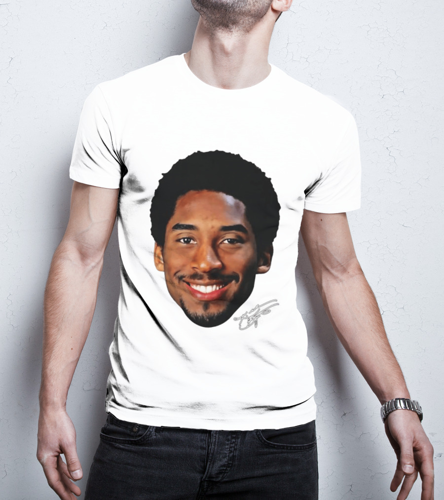 Kobe Bryant Big Face All Smiles NBA Legend T-Shirt