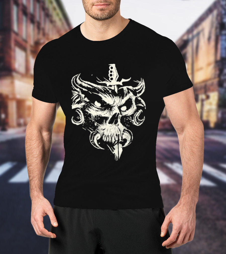Brock Lesnar Here Comes The Pain Skull Sword T-Shirt