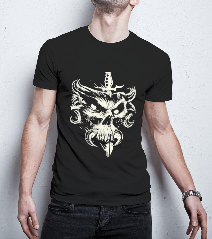 Brock Lesnar Here Comes The Pain Skull Sword T-Shirt