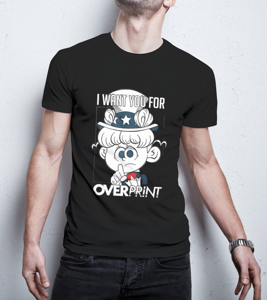 I Want You For Over Print Uncle Pig America T-Shirt