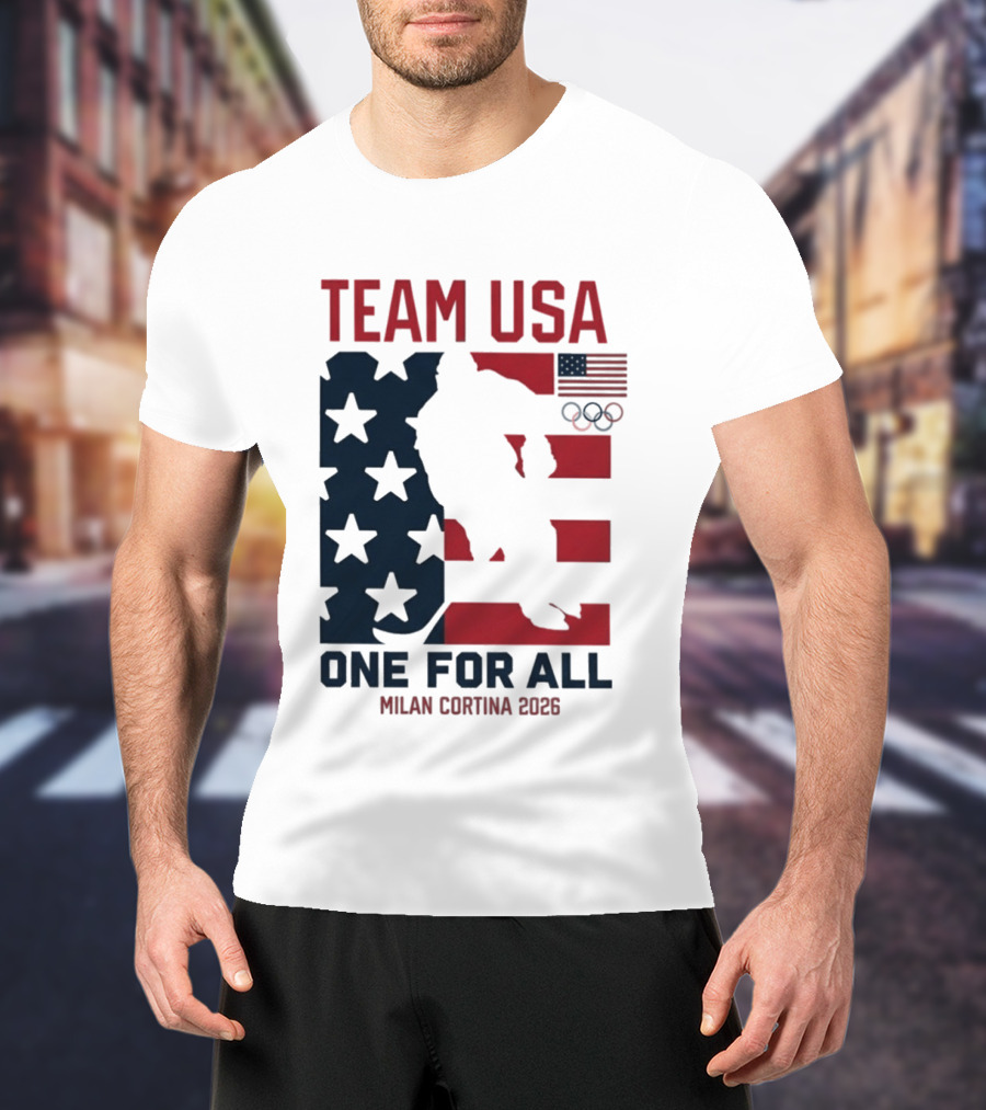 Team USA One For All Milan Cortina 2026 Winter Olympics T-Shirt