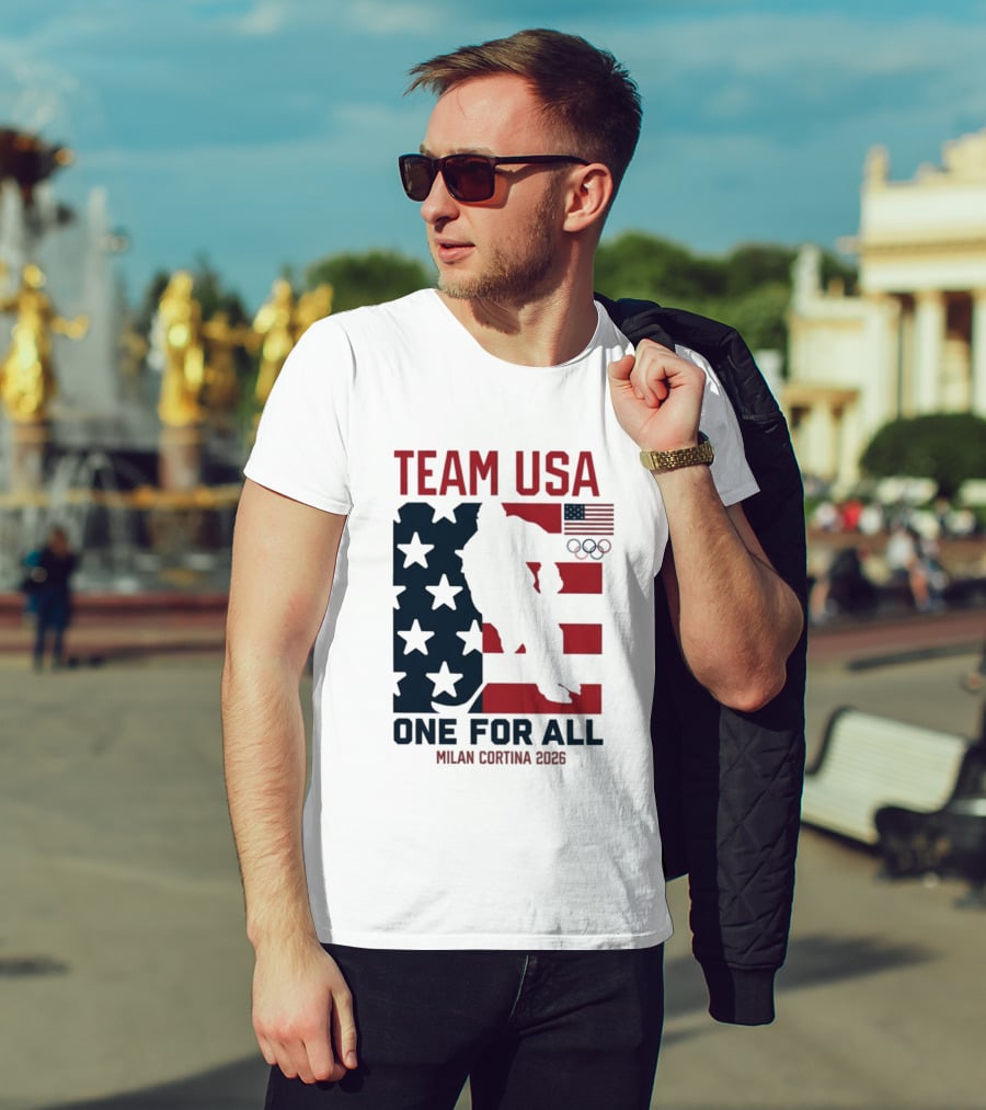 Team USA One For All Milan Cortina 2026 Winter Olympics T-Shirt