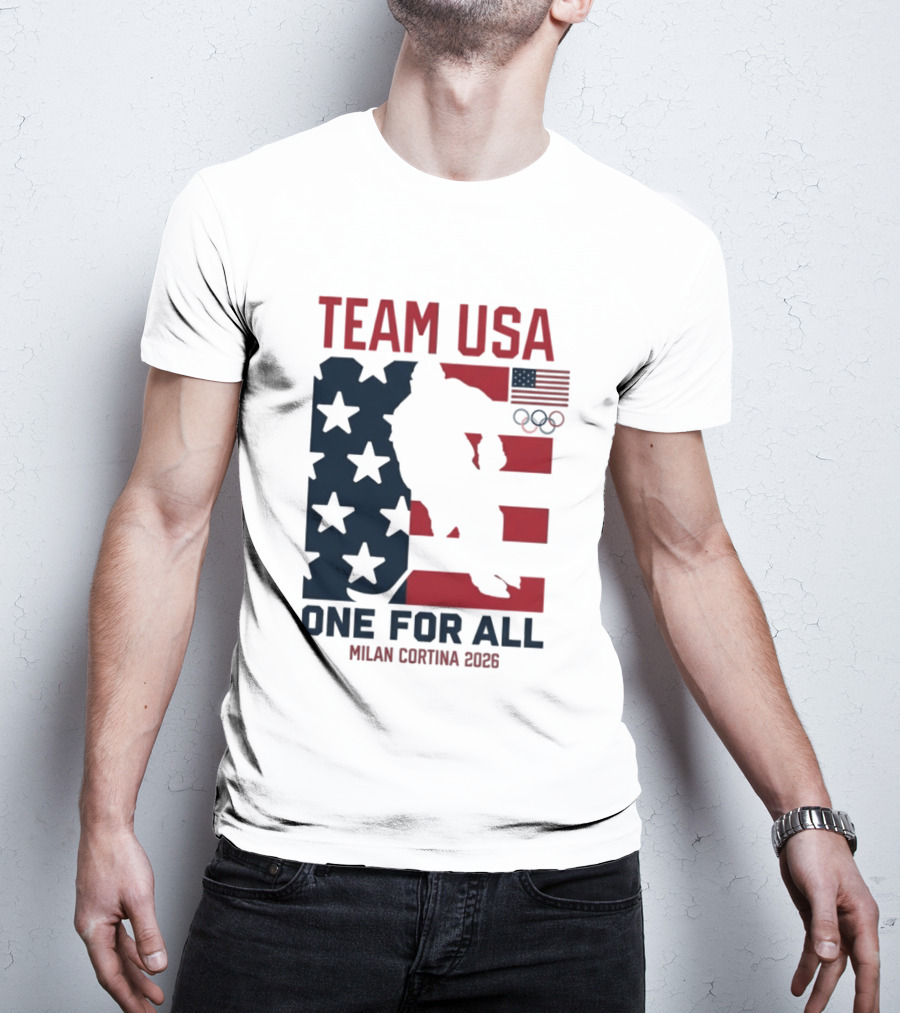 Team USA One For All Milan Cortina 2026 Winter Olympics T-Shirt