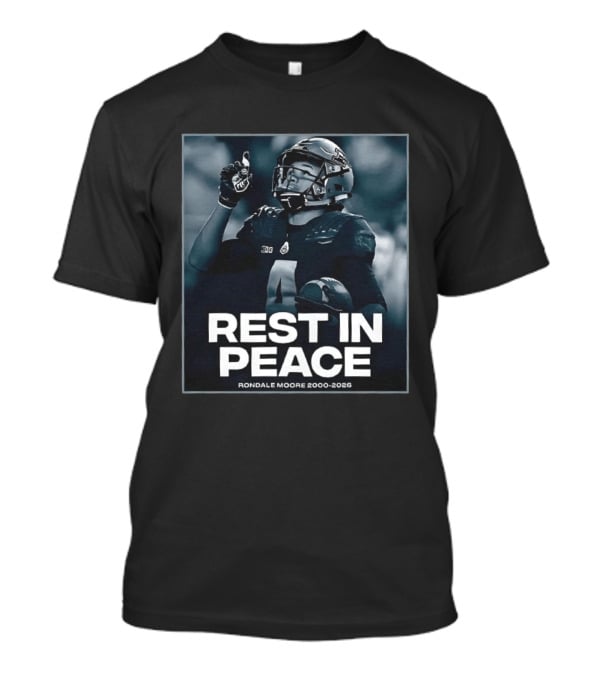 Rondale Moore Rest In Peace Tribute 2000 2026 Football Memorial T-Shirt