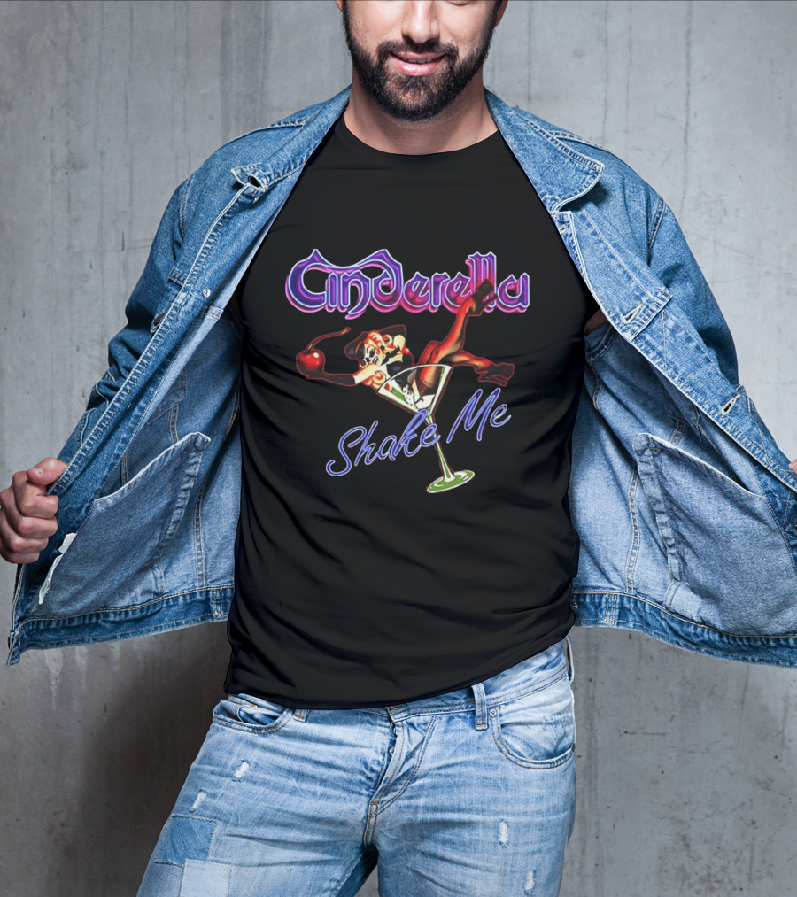 Cinderella Shake Me Martini Glass Art William Zabka Cobra Kai T-Shirt