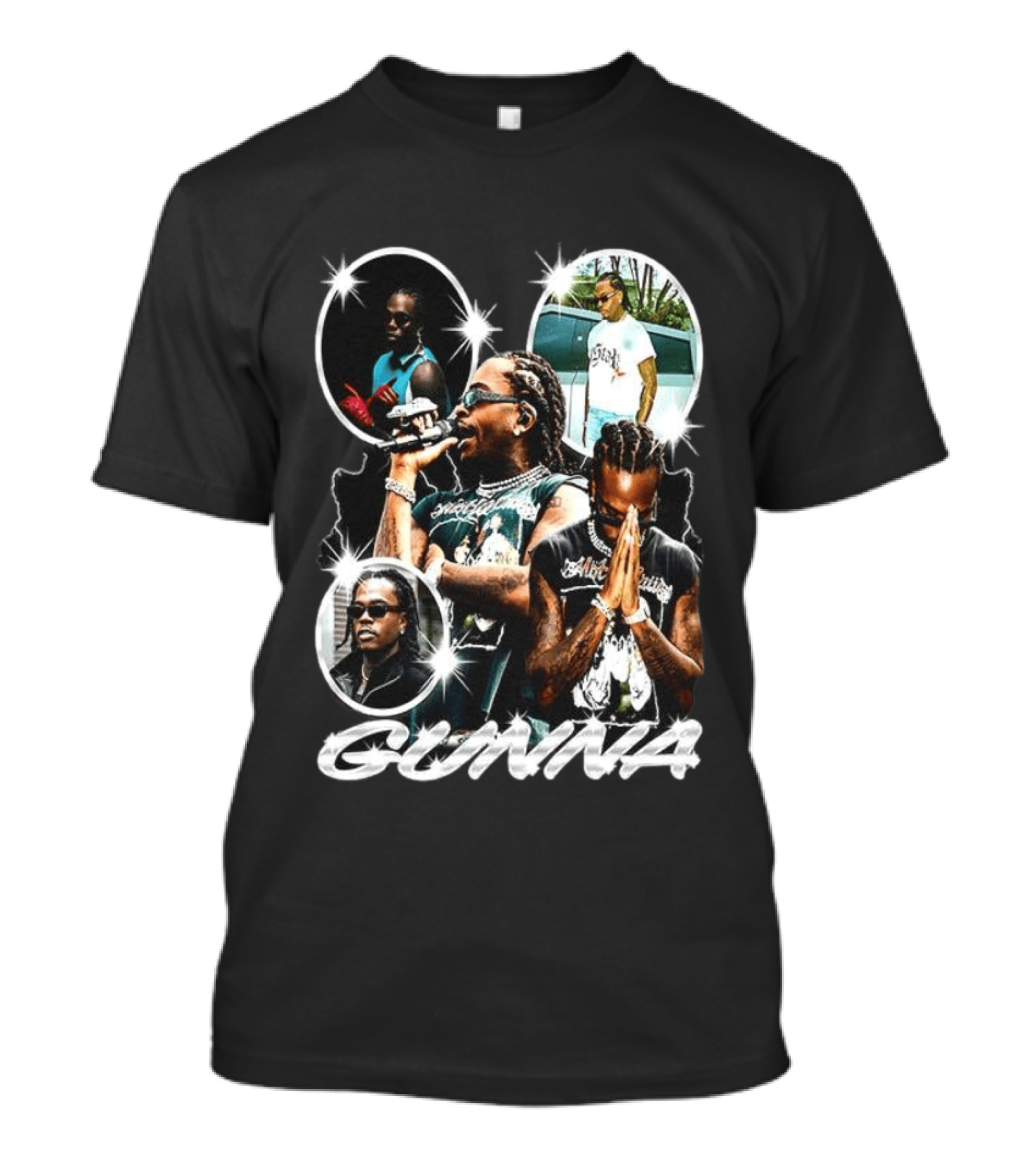 Gunna Rapper Collage With Graphic Styles And Poses T-Shirt
