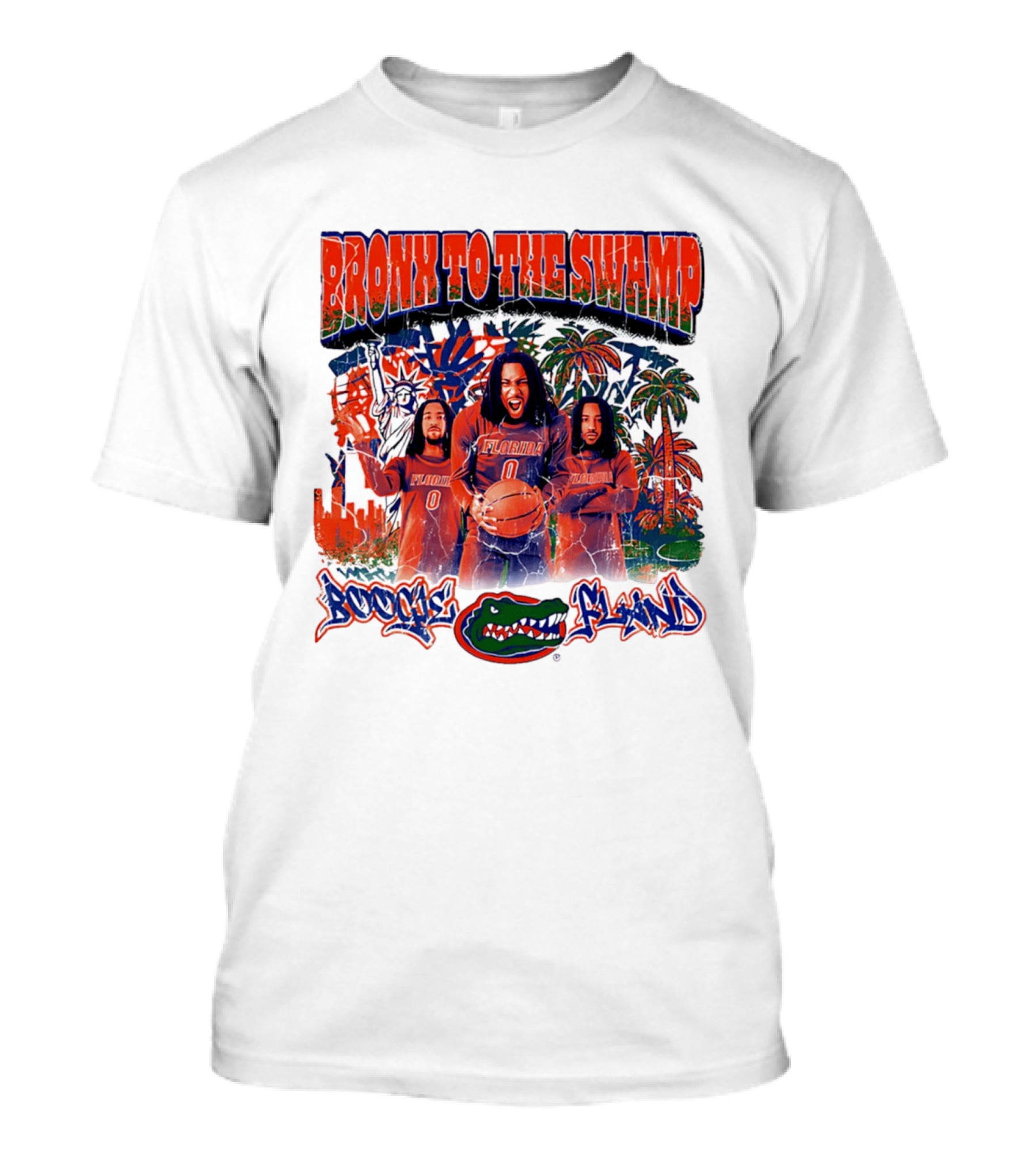 Bronx To The Swamp Boogie Fland Florida Gators Basketball T-Shirt