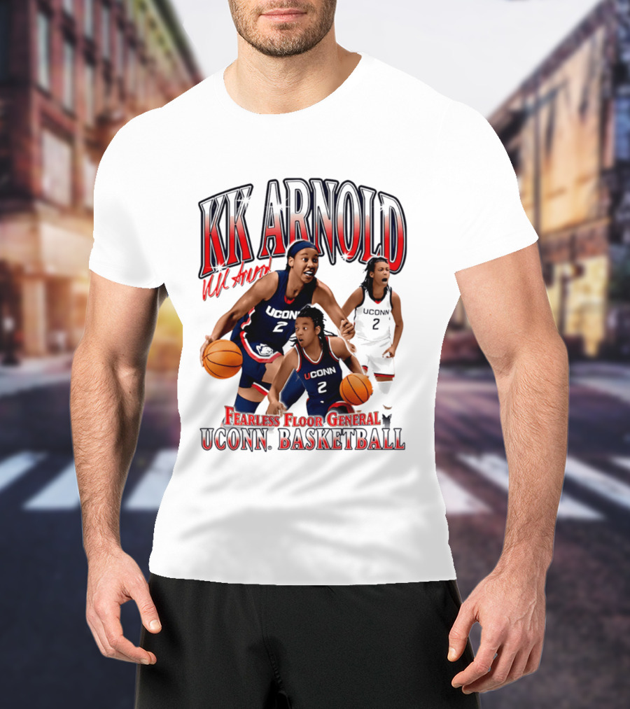 KK Arnold UConn Basketball Fearless Floor General T-Shirt