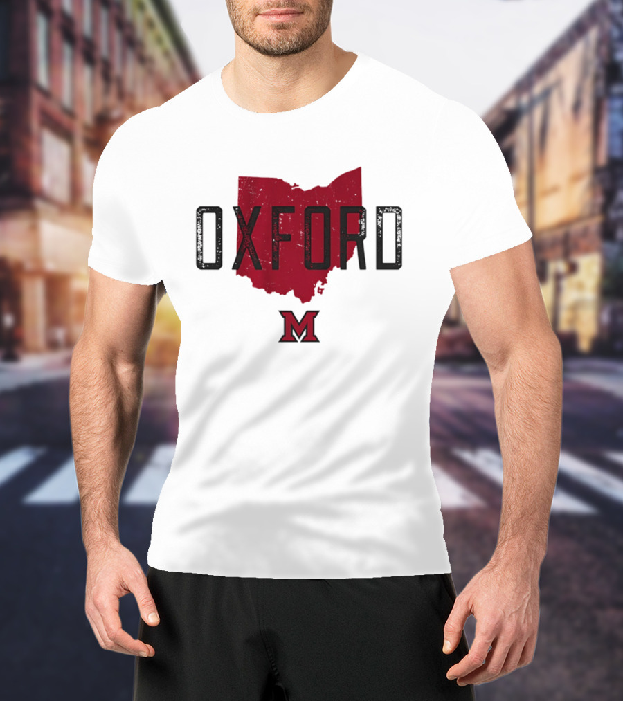 Miami RedHawks Oxford Ohio State M Logo 2026 T-Shirt