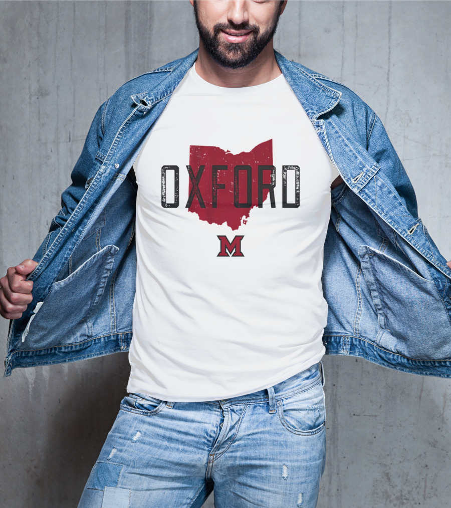Miami RedHawks Oxford Ohio State M Logo 2026 T-Shirt