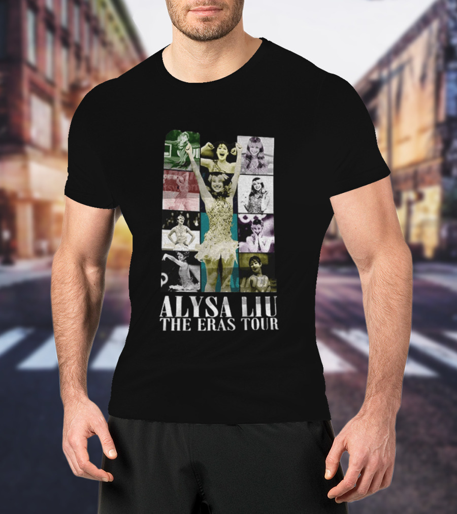 Alysa Liu The Eras Tour Ice Skating Athlete Collage Vintage Winter Olympic T-Shirt