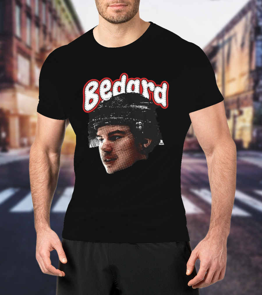 Connor Bedard Chicago Blackhawks Hockey Big Face T-Shirt