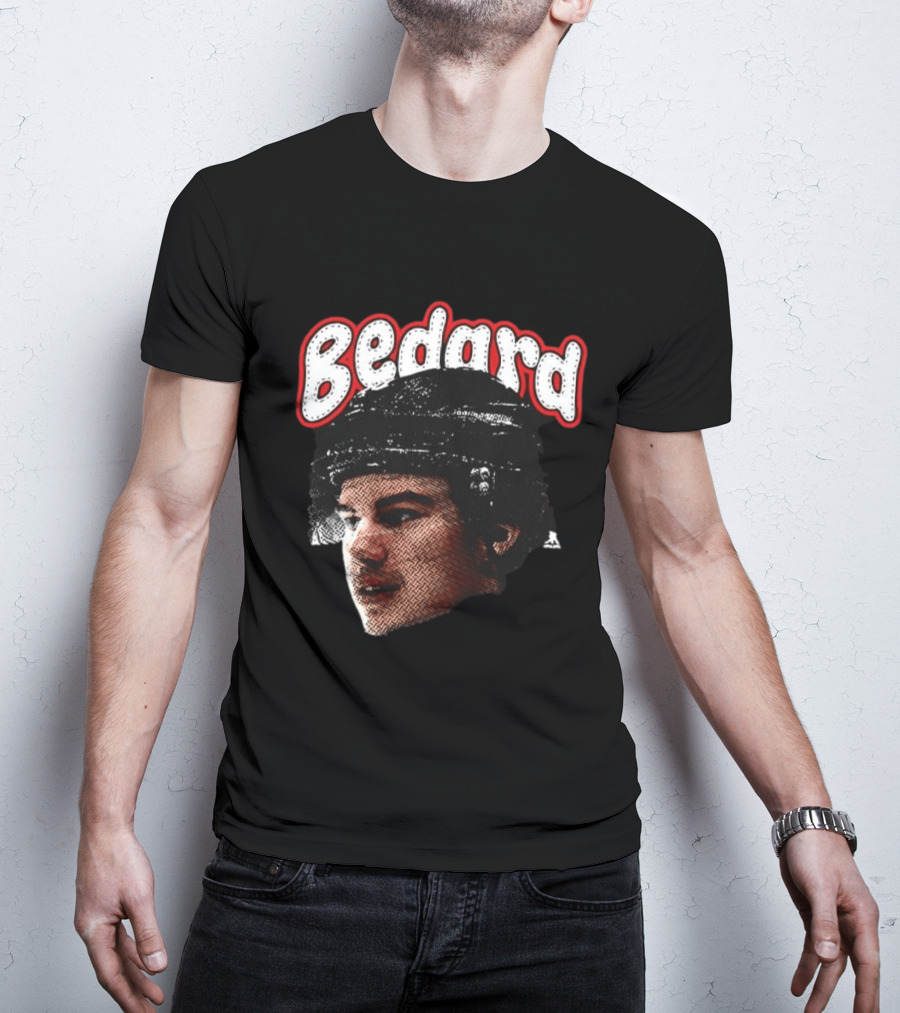 Connor Bedard Chicago Blackhawks Hockey Big Face T-Shirt