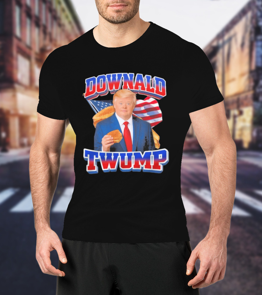 Downald Twump American Flag Toast Staple T-Shirt