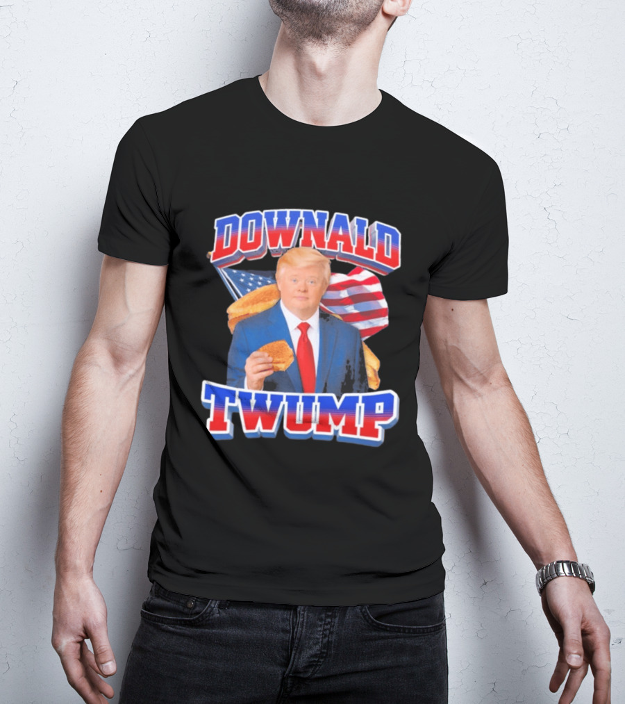Downald Twump American Flag Toast Staple T-Shirt