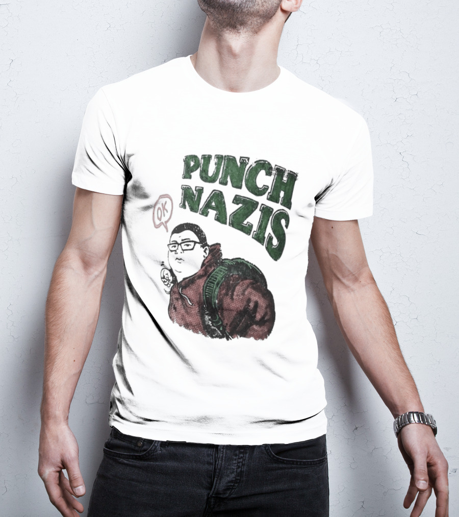 Punch Nazis OK Student Lake Zurich High School T-Shirt