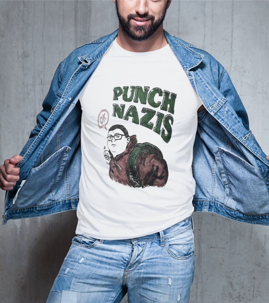 Punch Nazis OK Student Lake Zurich High School T-Shirt
