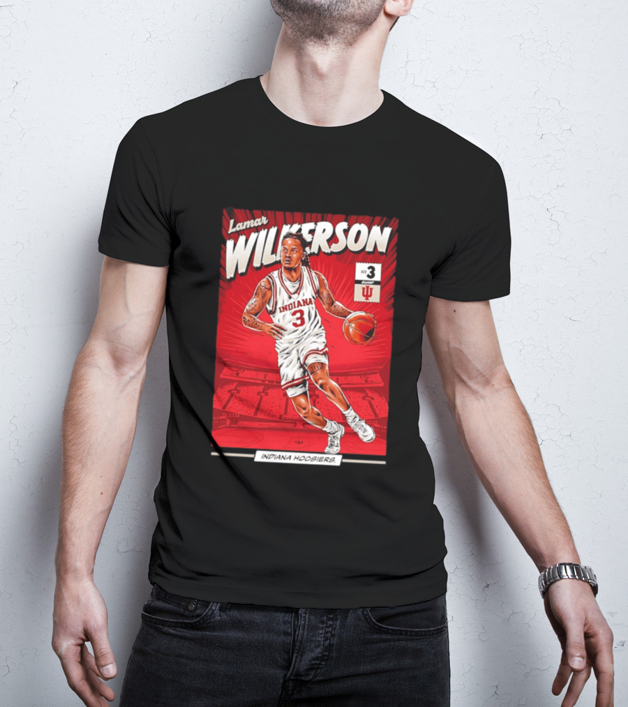 Lamar Wilkerson Indiana Hoosiers Basketball No 3 Comic T-Shirt