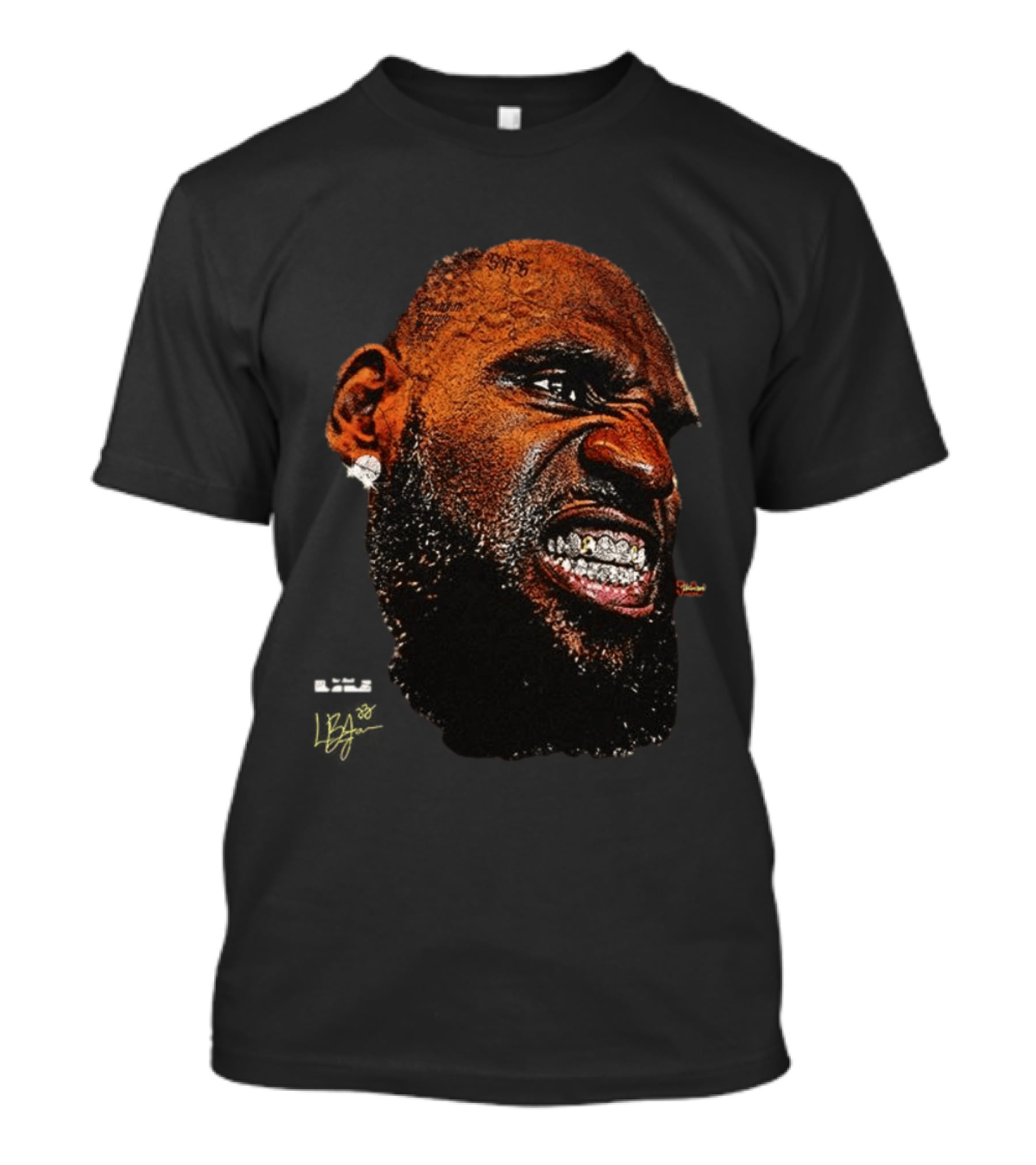 LeBron James LeBling Intense Expression Grills Jewelry T-Shirt