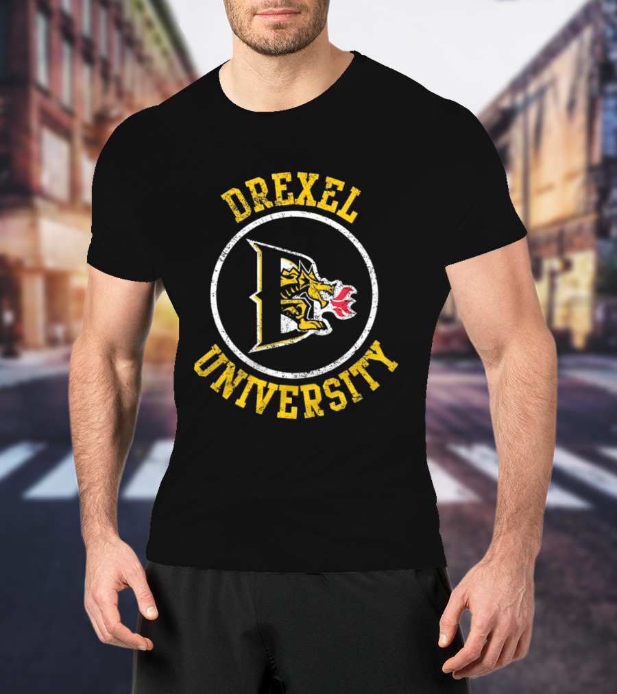 Drexel University Dragons Distressed Emblem Class Of 2026 T-Shirt