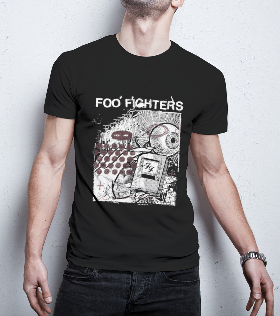 Foo Fighters Your Favorite Toy Album Abstract Pink Geometric T-Shirt