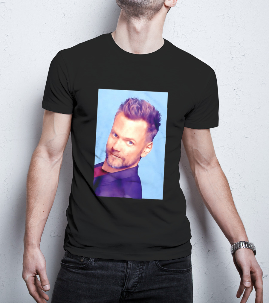Joel McHale Blue T-Shirt