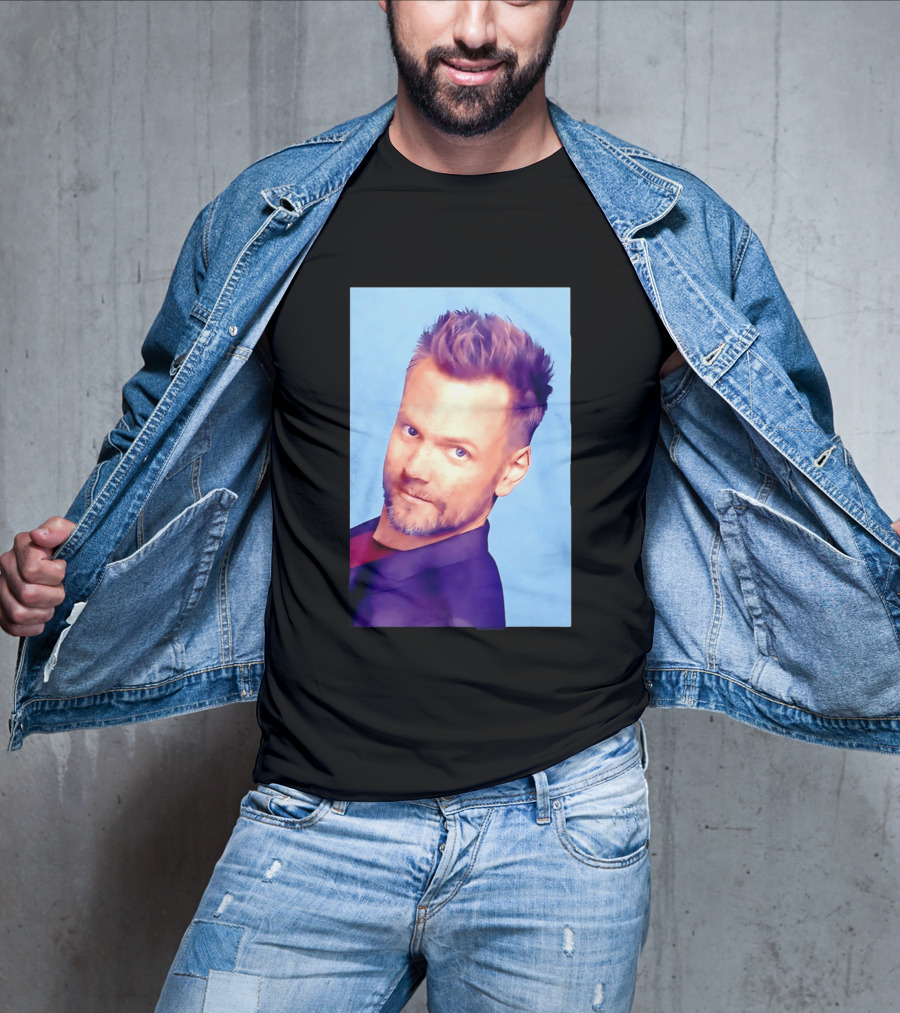 Joel McHale Blue T-Shirt